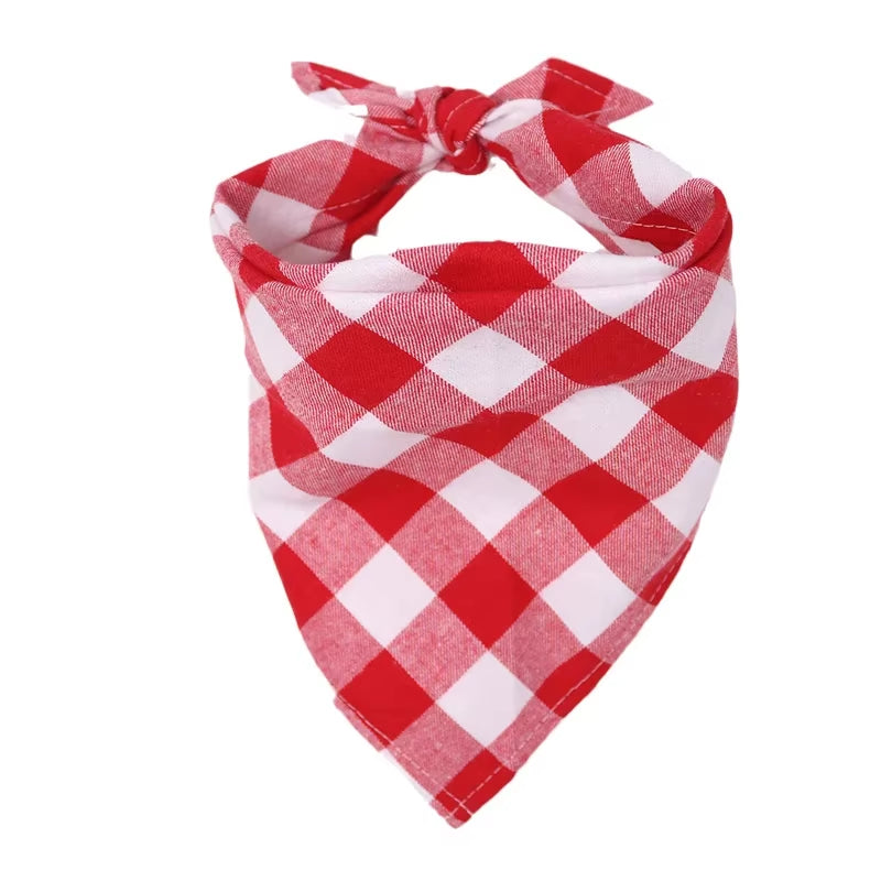 Classic Dog Bandana – Stylish Cotton Bibs for Medium & Large Dogs