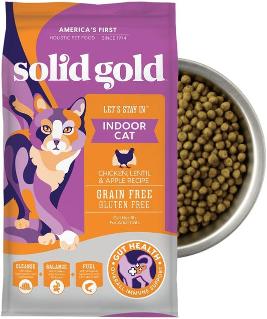 - Let’S Stay in - Grain-Free - Indoor Formula Dry Cat Food with Superfoods - Hairball Control - Protected Probiotic Blends - Holistic Food for Adult Cats